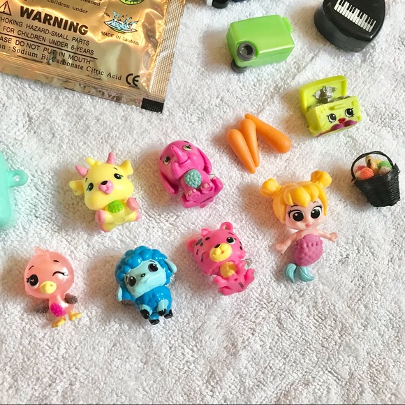 Small toy lot PEZ Shopkins Hatchimals Hot Wheels Disney plastic figures etc - Picture 2 of 5